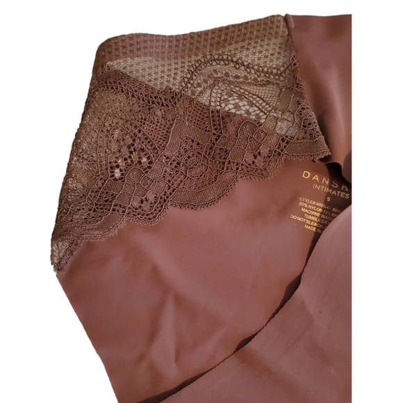 DANSKIN Intimates Bikini Underwear for Women Lace & Seamless Hipster Cinnamon S - Picture 4 of 5